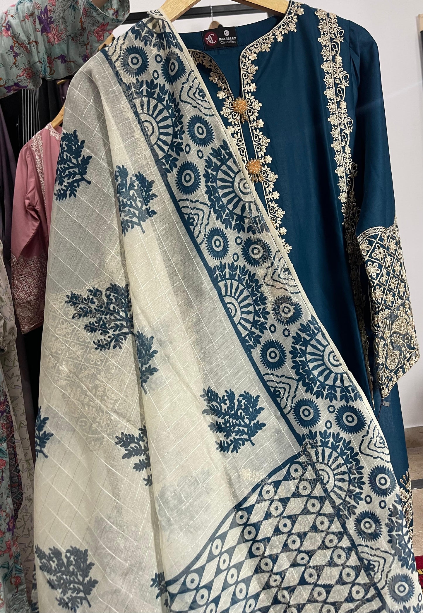 Embroidered Lawn Fabric