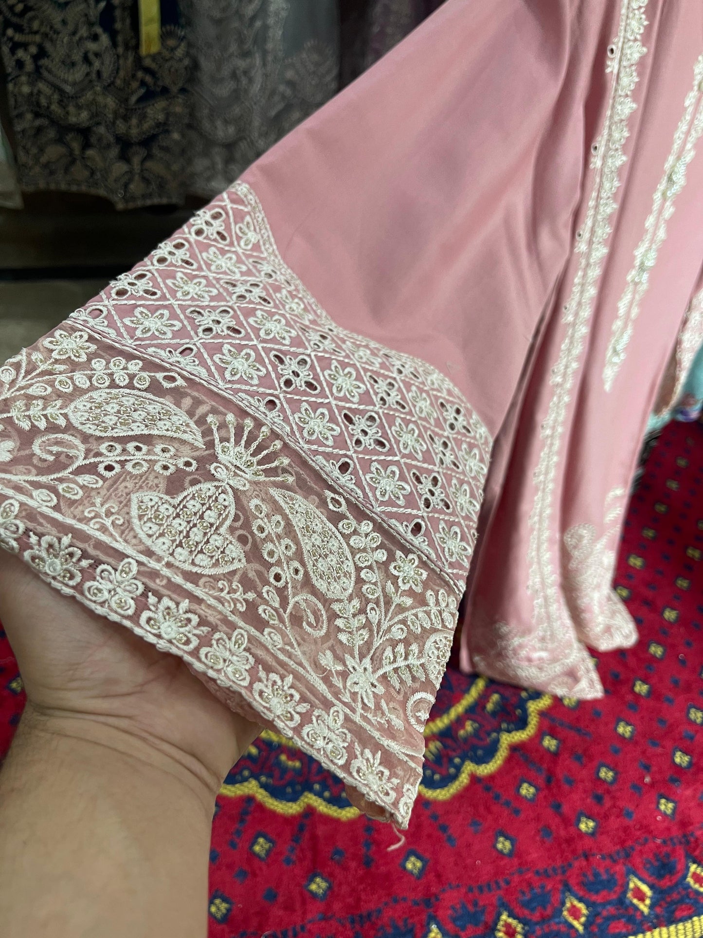 Embroidered Lawn Fabric