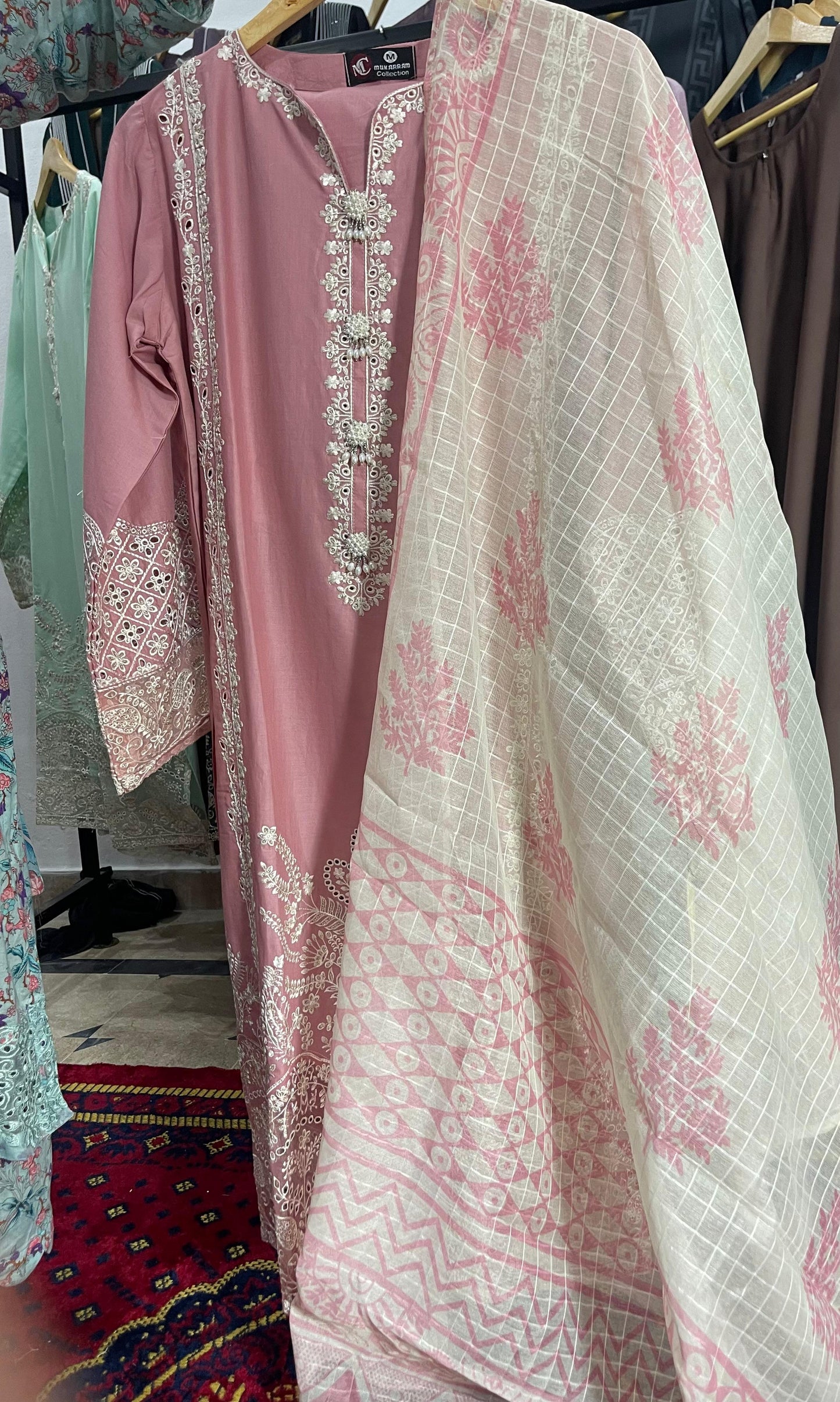 Embroidered Lawn Fabric