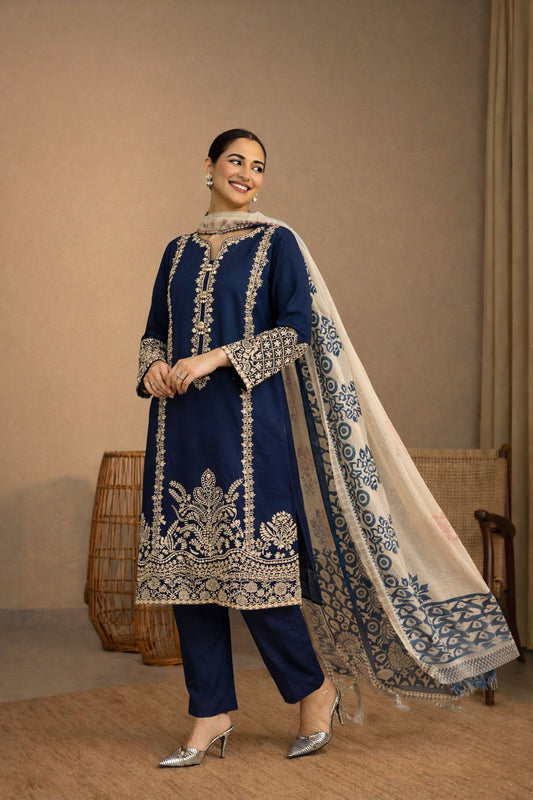 Embroidered Lawn Fabric